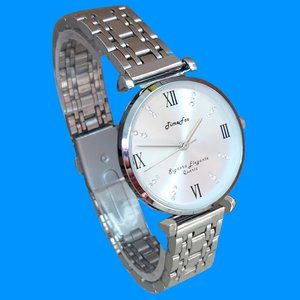 Hot Pretty Brilliant Silver Shine Women's Watch